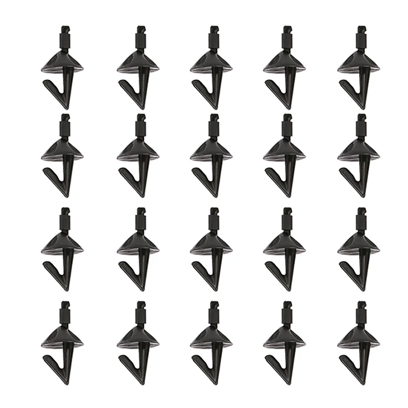 20 stücke Auswirkungen Köder Schilde Meer Angeln Rig Köder Halter Clip Einfache Kunststoff Aushaken Gerät Angeln Werkzeuge – Detail 2