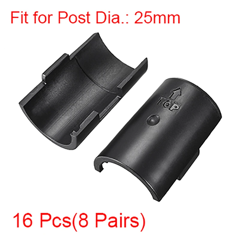 Uxcell 16pcs Shelving Sleeves Wire Shelving Shelf Lock Clips Fixed Plastic Clip for Wire Shelving System Home Shelf Accessories