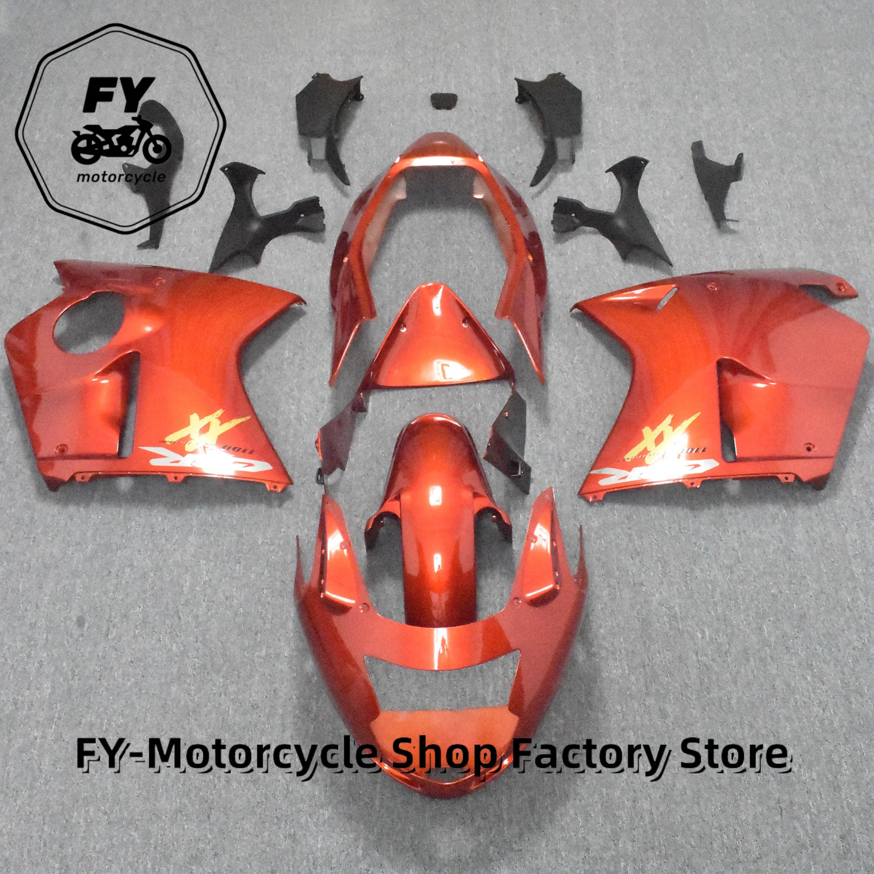 Motorcycle Moto Bike ABS Plastic Bodywork Full Fairing Kit For 1996 To 2007 HONDA CBR1100XX CBR1100 Blackbird CBR Black Gold