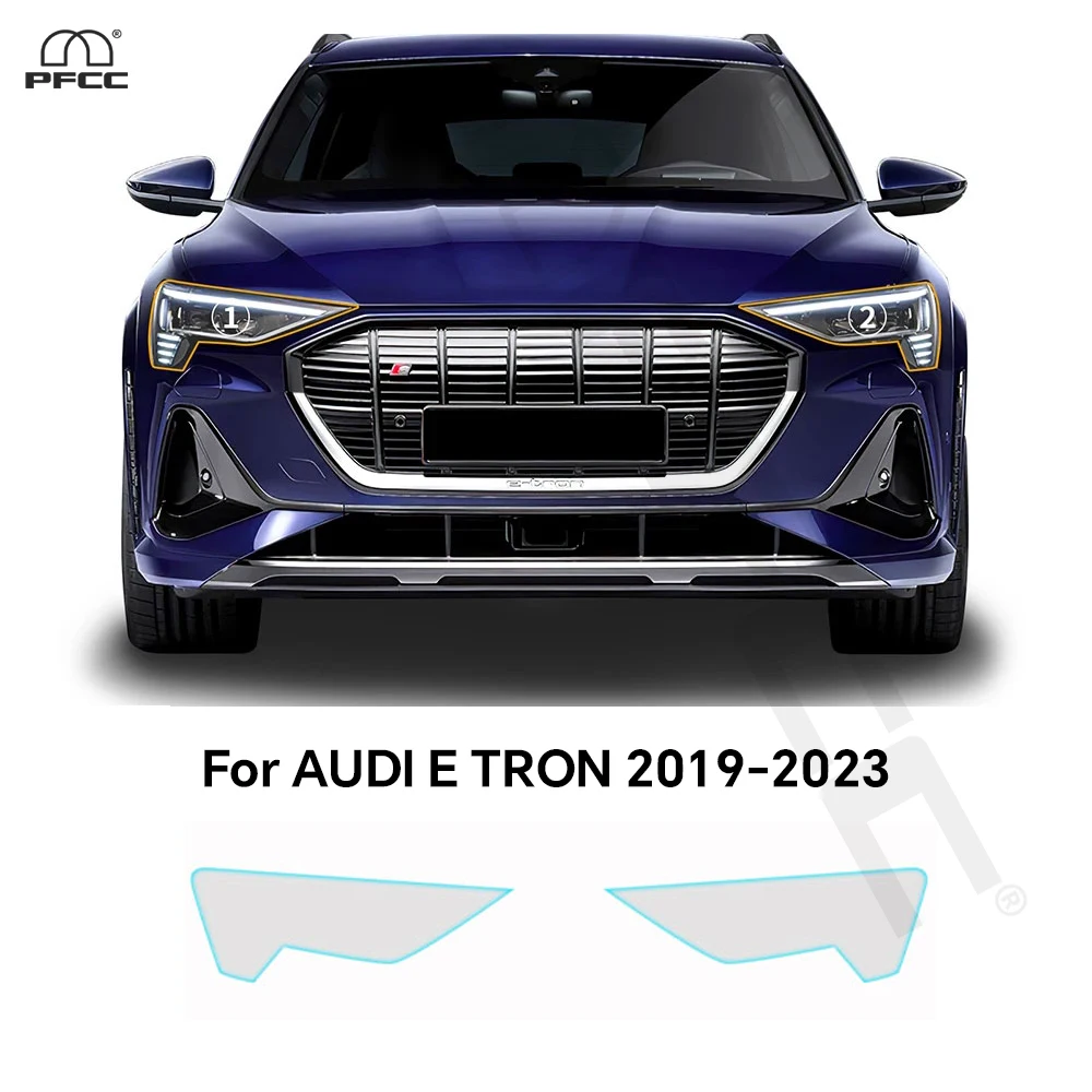 

TPU Protection Film Car Headlight Rearview For AUDI E TRON 2019-2023 Pre-cut PPF Anti-Scratch Clear Bra Resistant Repairable Kit