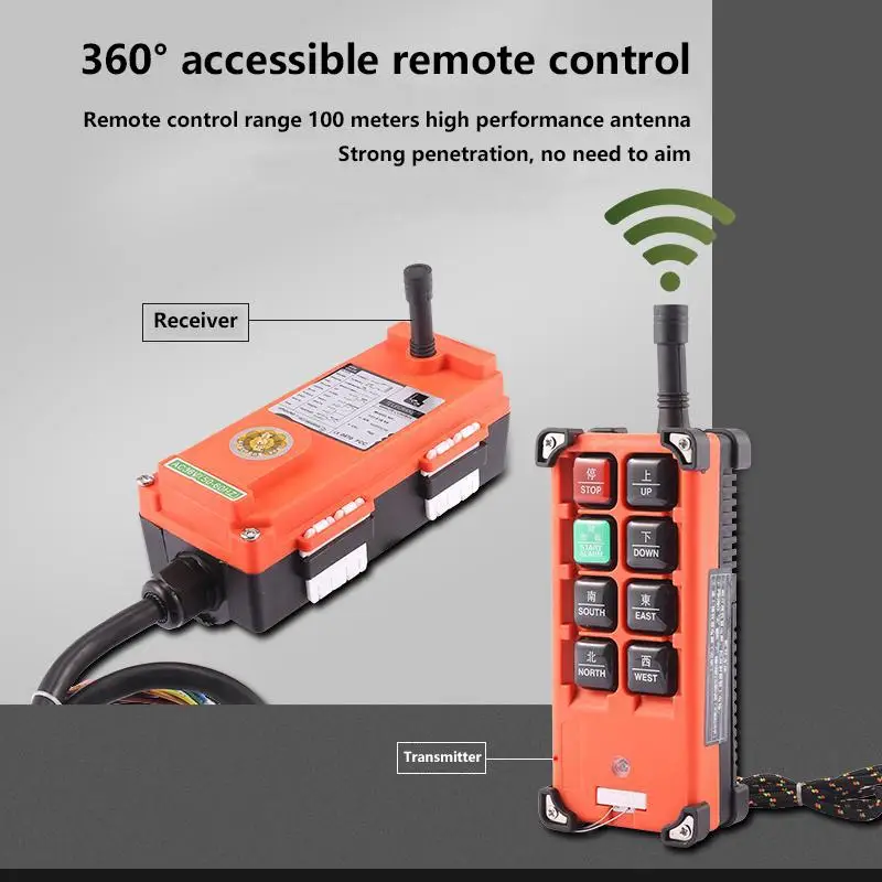 รีโมทคอนโทรลไร้สาย Chain ไฟฟ้ารอก Dedicated 36V ความเร็ว Crane Chain เครนขับรถรีโมทคอนโทรล