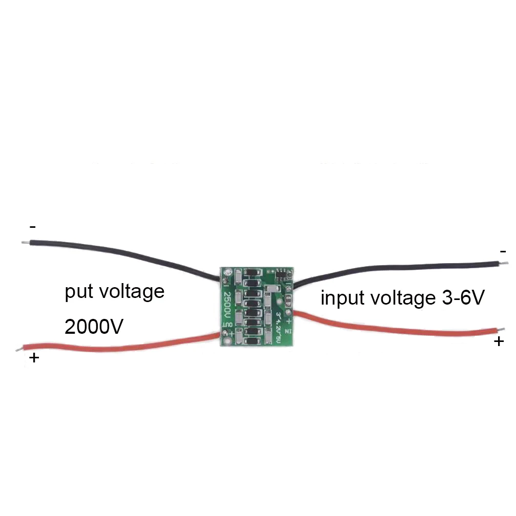 Taidacent 2PCS 3V 5V 6V to 1500V 2000V High Voltage DC Transformer Boost Step Up Transformer High Voltage DC To DC Converter