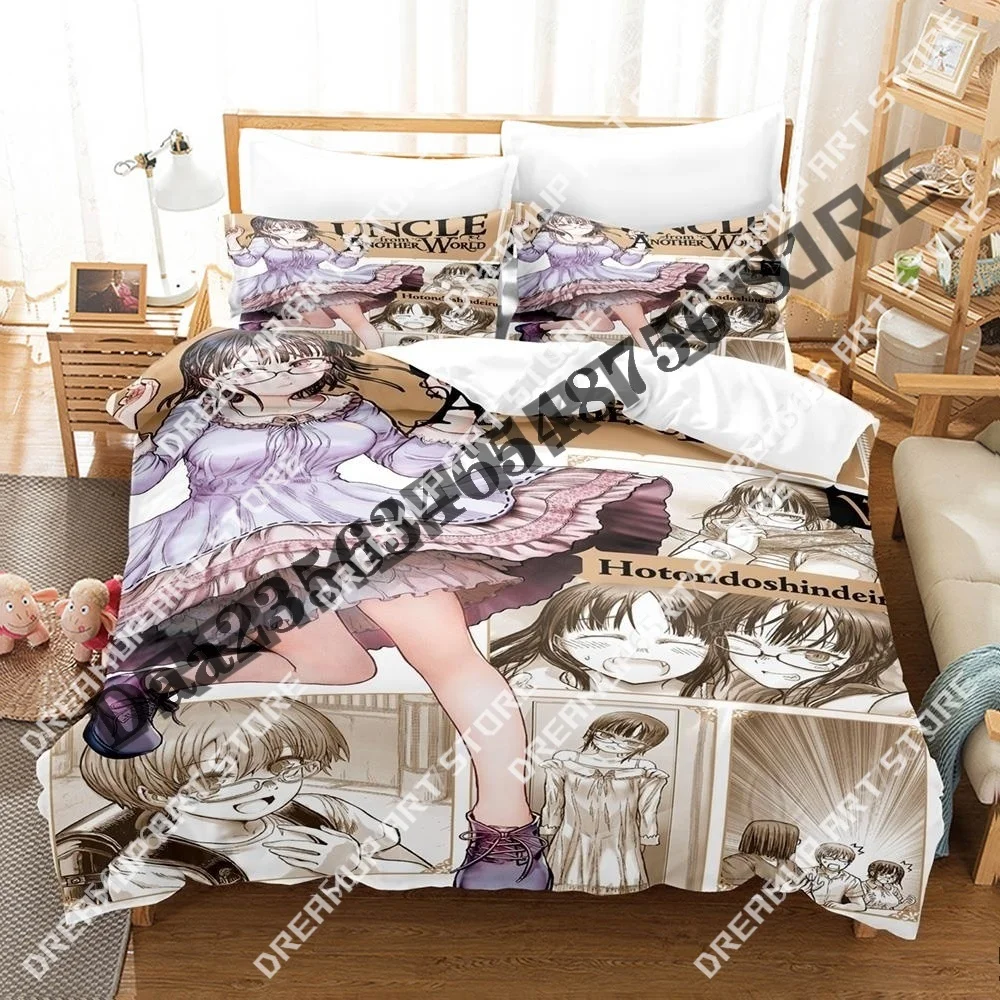 

3D Print Uncle From Another World Anime Bedding Set Twin Queen King Full Size Duvet Cover Pillowcase Bed boys girls Adult Home