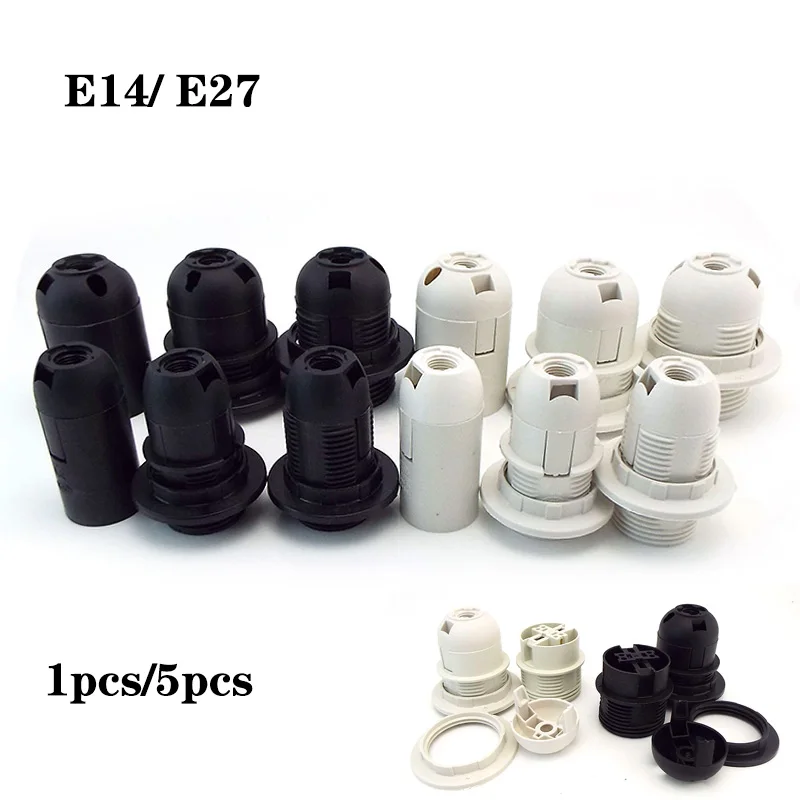 

E27 E14 AC power socket led Light Bulb Lamp base Converter for cap head power Holder electric Pendant Screw Lamp shade