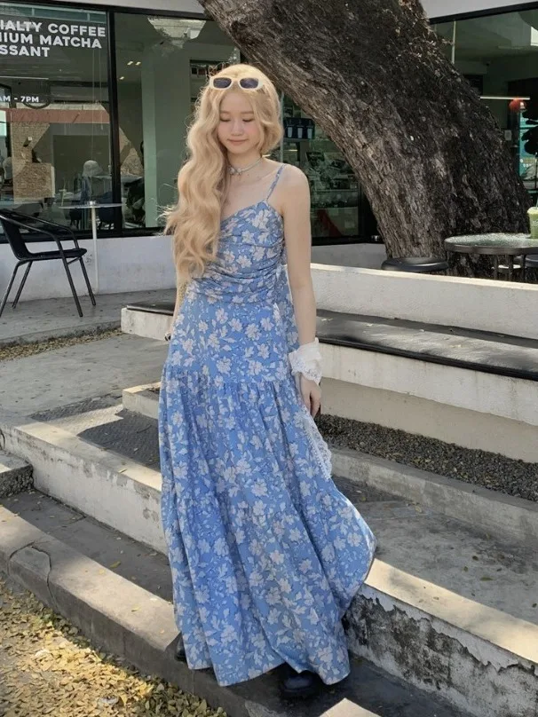 

Sweet Summer Vaion Sle Bal Floral ter Dr plus Size Women's Long Dr Korean Sle High Waist A-Line Skirt