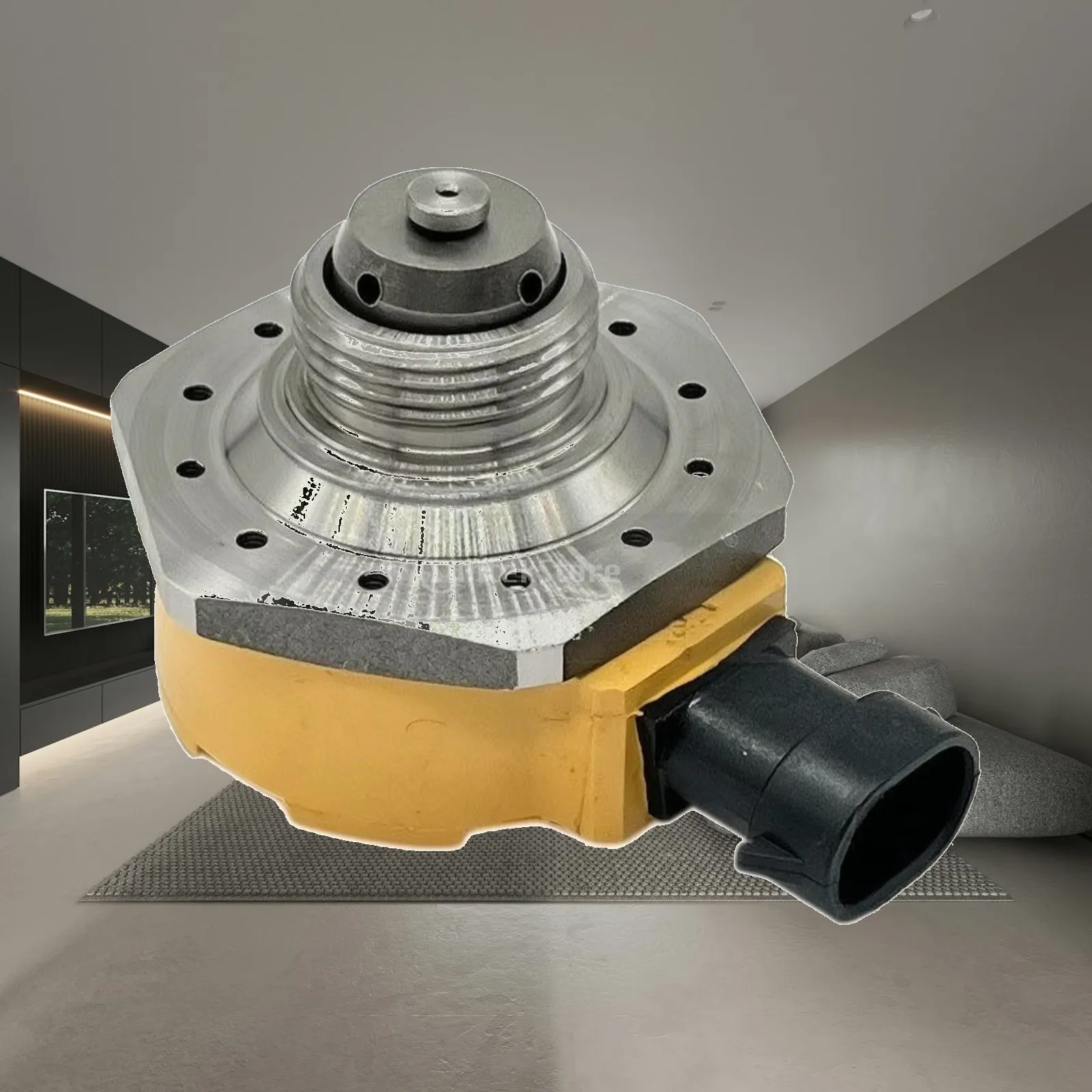 Fuel Shut Off Solenoid Valve for Heavy Machinery Engine with Threaded Cylindrical Mounting