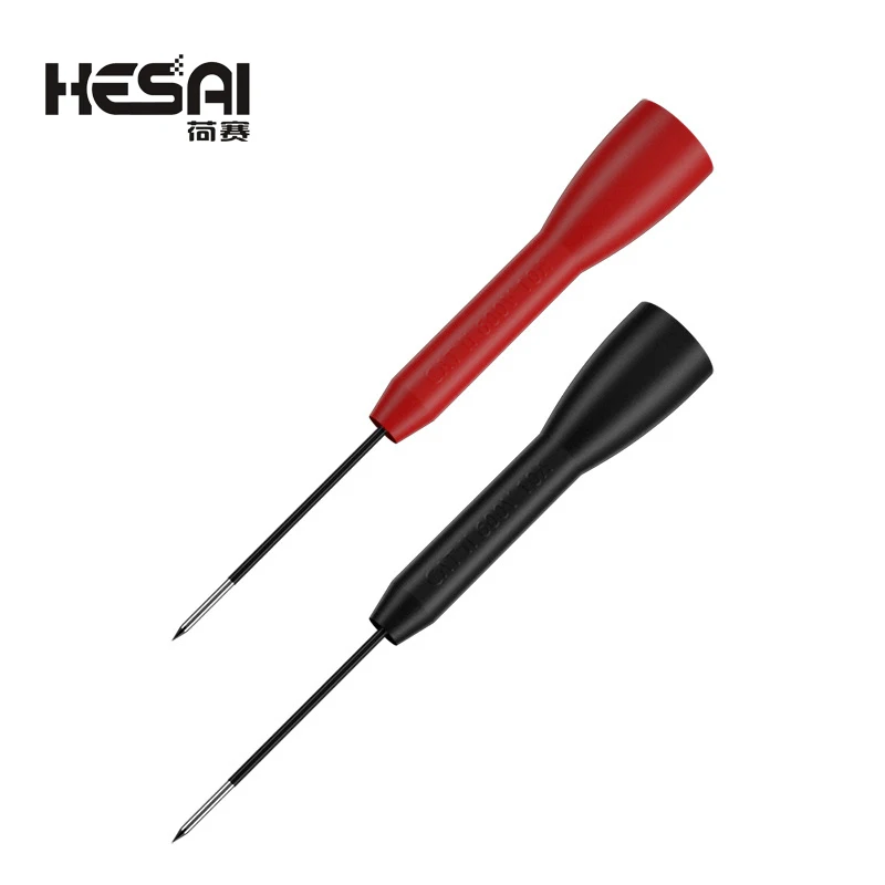 30V Car Multimeter Test Probe Pins Stainless Steel Insulation Wire Piercing Needle Tip for Socket Plug
