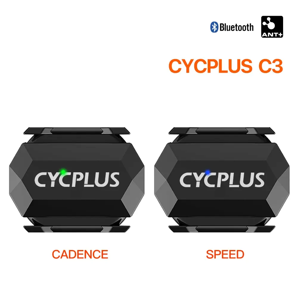 Cycplus cadência velocidade sensor duplo ciclismo acessórios da bicicleta ant + ble 5.0 velocímetro para xoss strava bicicleta computador