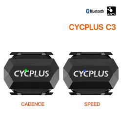 Cycplus cadência velocidade sensor duplo ciclismo acessórios da bicicleta ant + ble 5.0 velocímetro para xoss strava bicicleta computador