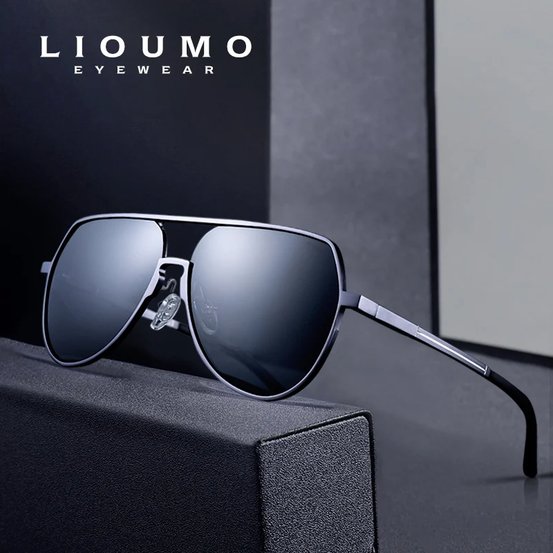 

LIOUMO Top Quality New Trend Aluminum Sunglasses For Men Polarized Photochromic Glasses Women Eyewear Chameleon zonnebril heren