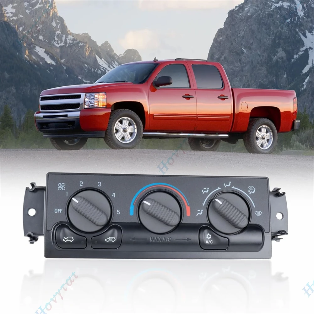 

599-218 HVAC For 1999-2002 Chevrolet Silverado 1500 2500 3500 GMC Sierra A/C Heater Control Switch Front Climate Control Module