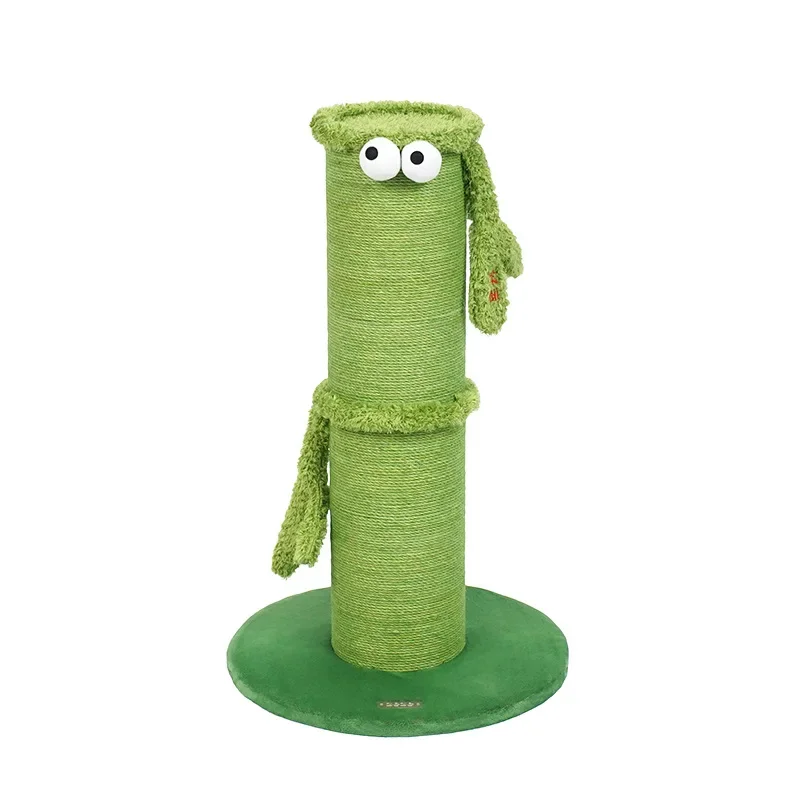 Bamboo cat scratching post cat grinding claw hemp rope scratch-resistant cat toys