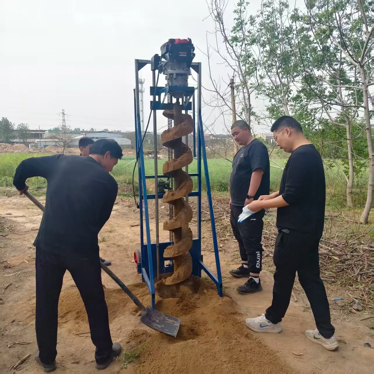 New Agricultural Hole Digger Machine, Garden Tree Planting Hole Digger, Farm Use, Aliexpress Hot Sale