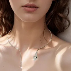 1pcs Personalized, Simple and Fashionable Snake shaped Collar Accessories for Women's Rhinestone Party Bar