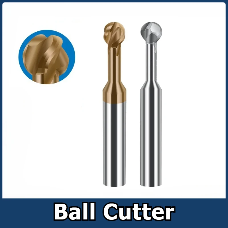 

Tungsten Coated Lollipop Ball Cutter Alloy for Aluminum Arch Ball End Milling Cutter Forming Milling RBall Cutter R0.5-10
