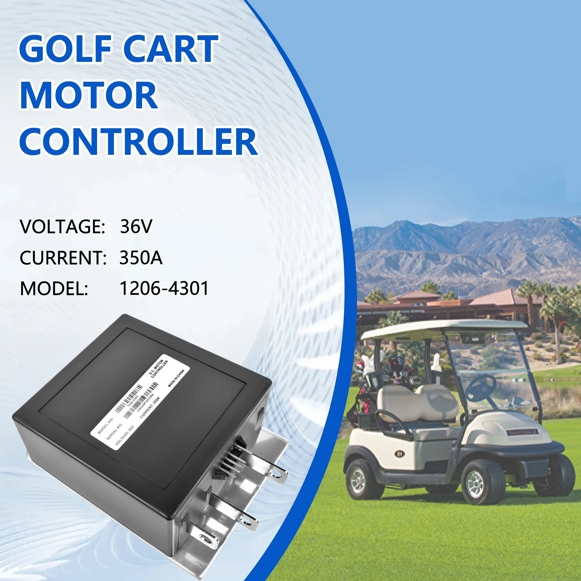 1206-4301 36V 350A 5 Pin Speed Controller 25864G03 25864G09 voor EZGO TXT Medaillewinnaar 1994-2023 Golfkar