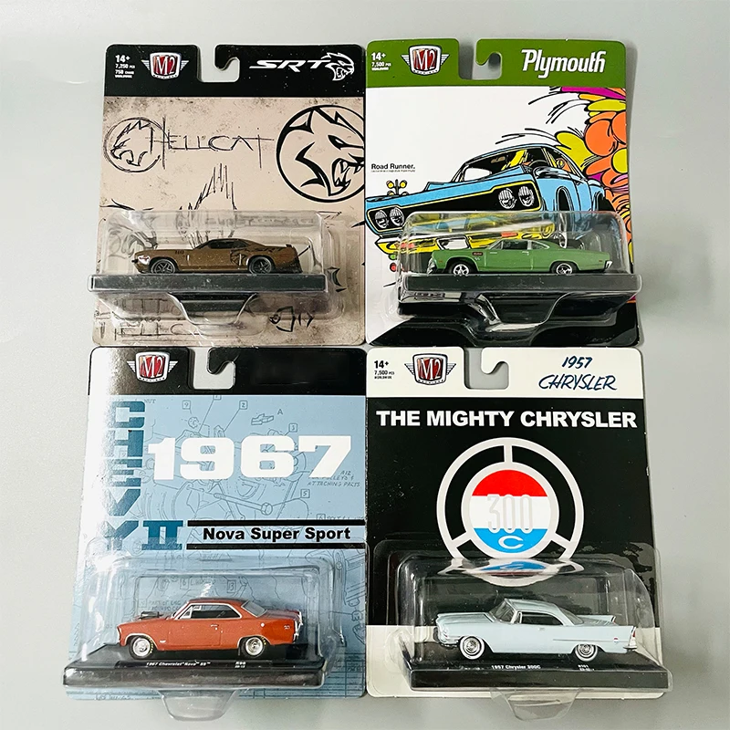 M2 1/64 Proportion Alloy Die-Casting Retro Sports Car Model Collectible Toy Gift for Car Enthusiasts