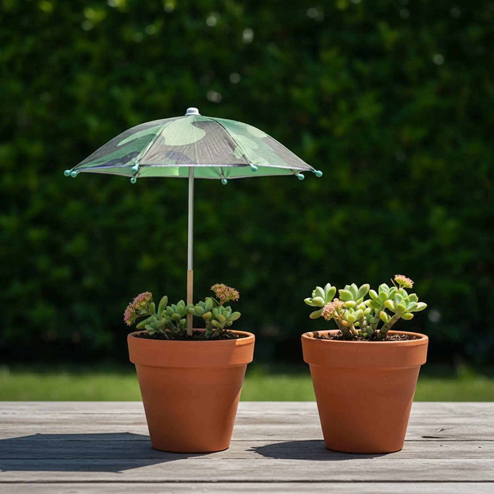 Garden Plant Umbrella Sun Blocker Wind Resistant Shade Accessory for Outdoor Flower Pots Bed Protection
