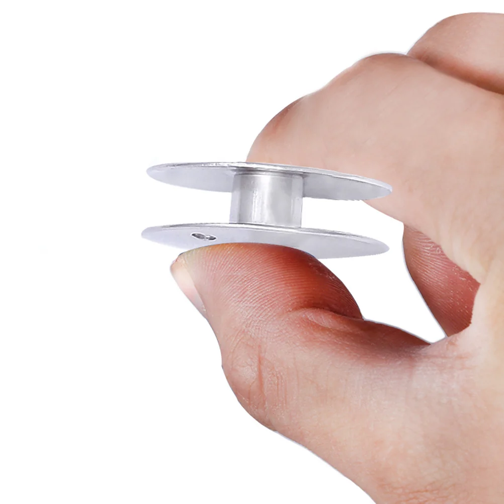 3 قطعة بكرة حديد بإبرة واحدة، بكرات معدنية مسطحة قابلة لإعادة الاستخدام للاستخدام اليدوي لآلة الخياطة الصناعية المحلية #1