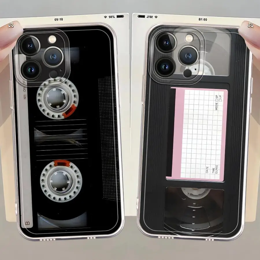 Innovative Recording Machine Case for Apple iPhone 7 8 SE XS 16e XR 13 12 11 Pro Max 15 14 16 Plus Soft Cover 