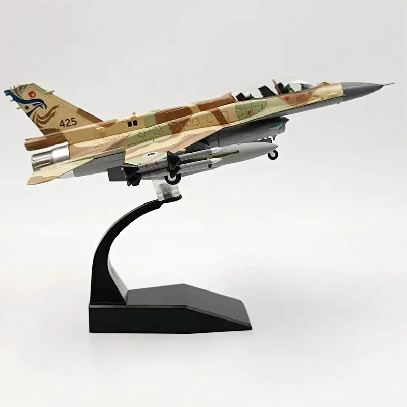 F16 Plane Model Toy 1:72 Scale F-16I F16I Sufa Fighter Model Diecast Alloy Plane Aircraft Model Toy Static for Collection