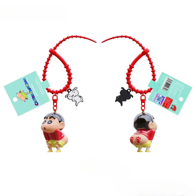 Crayon Shin-chan sleutelhanger rugzak hanger sleutelhanger creatief eigenzinnig speelgoed cartoon schattig autosleutelhanger charmes sleutelhouder jongen geschenken