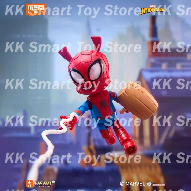 New Blokees Marvel Heroes All-Star Edition المجلد. 5 شخصيات الحركة صندوق أعمى تجميع نموذج اللعب الرجل العنكبوت جوين سترايكس لعبة هدية #4