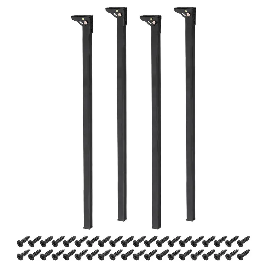 

4 Pcs Metal Folding Table Legs, Height 27.56 Inch 700 mm Foldable Coffee Table Leg for Cupboard Cabinet Furniture Feet Home Deco