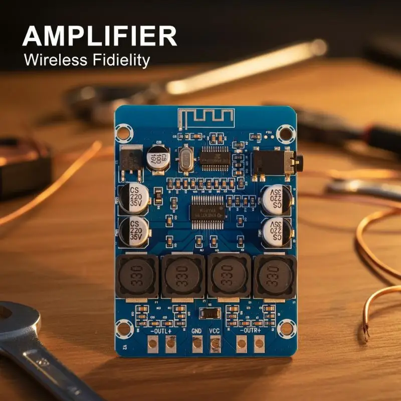 TPA3118 Clear Bluetooth Amplifier Board Dual 45W AUX Decoding for Gaming Audio System Performance Boost