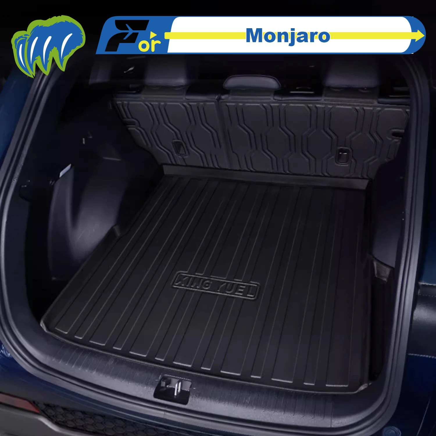 

Для Geely Xingyue S EV Monjaro 2019-24 Custom Fit TPE Коврик для багажника автомобиля Коврик для багажника 3D-формы Лазерная измерительная подкладка багажника Задний коврик в багажник