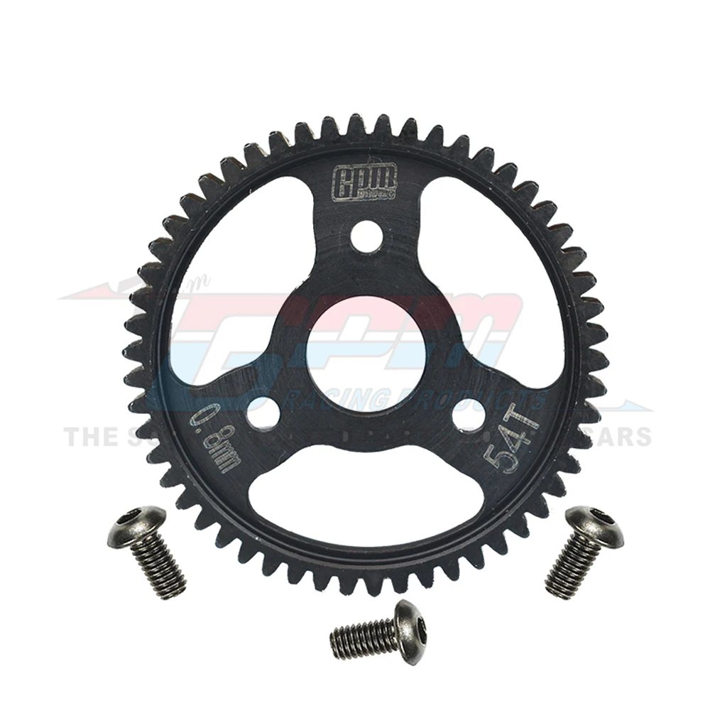 

GPM 1/10 RUSLTLER HOSS SLASH Stampede 4X4 VXL MONSTER TRUCK metal steel 54T Spur gear Big teeth gearwheel 3956X