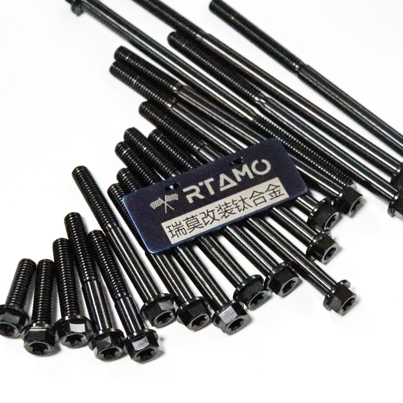 RTAMO Titanium Flange Torx Head Bolt 1PC M6 Full-Forged T30 Black Color