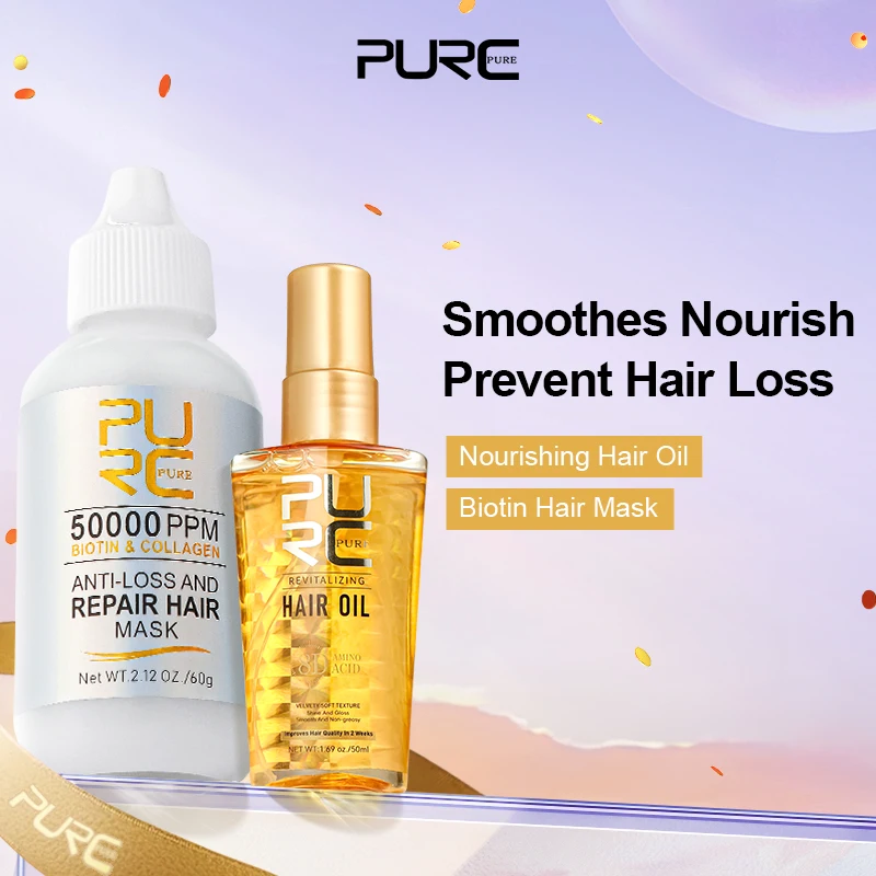

Collagen Hair Mask & Argan Oil Hair Care Set Repair Frizz Dry Damaged Preventing Hair Loss Care Keratin Hair Treatment Set