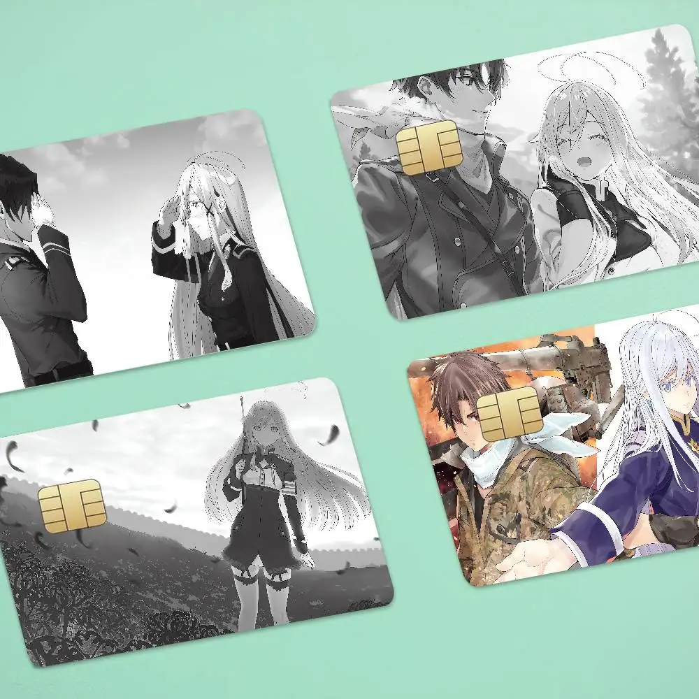 Anime 86 EIGHTY-SIX 4pcs 1Set Of VISA Credit Card Subway Access Card Waterproof Stickers