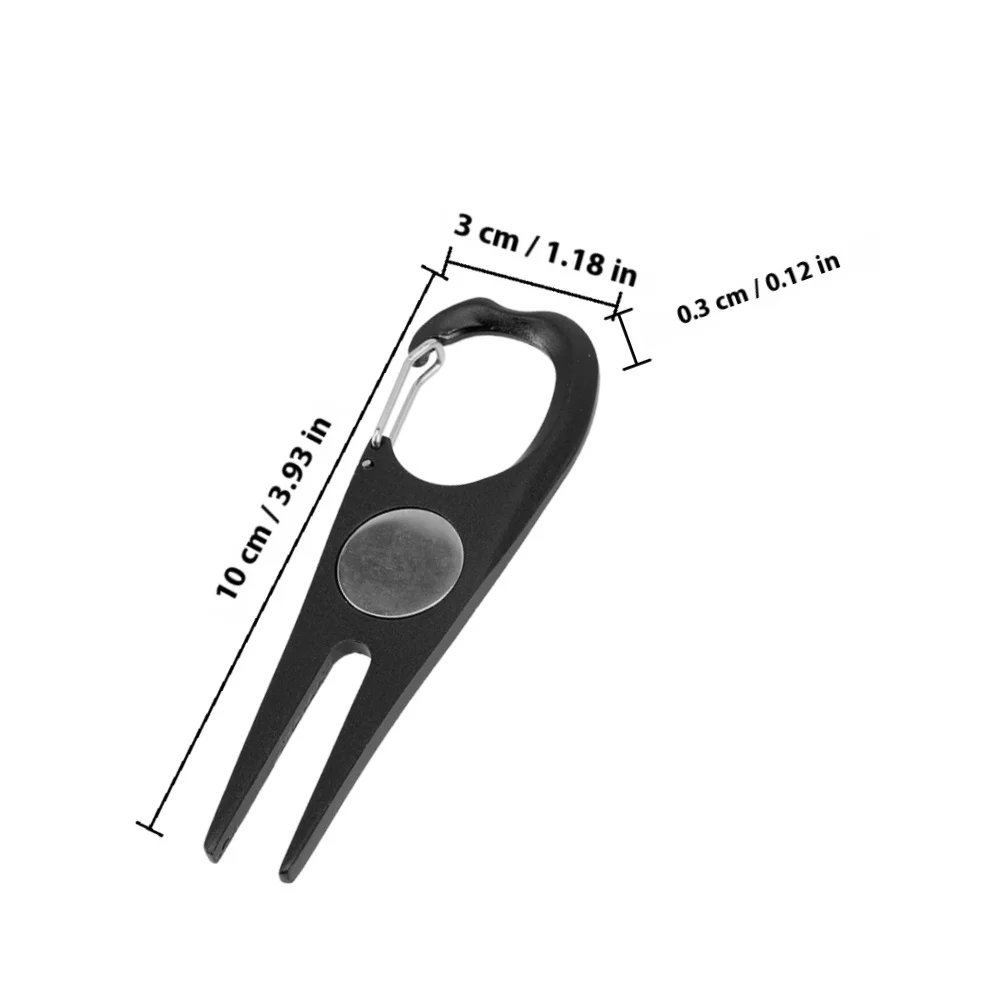 2 قطعة أداة جولف ديفت خفيفة الوزن مقاومة للاهتراء شوكة إصلاح ديفت مع تصميم مدمج لسهولة دورة الجولف