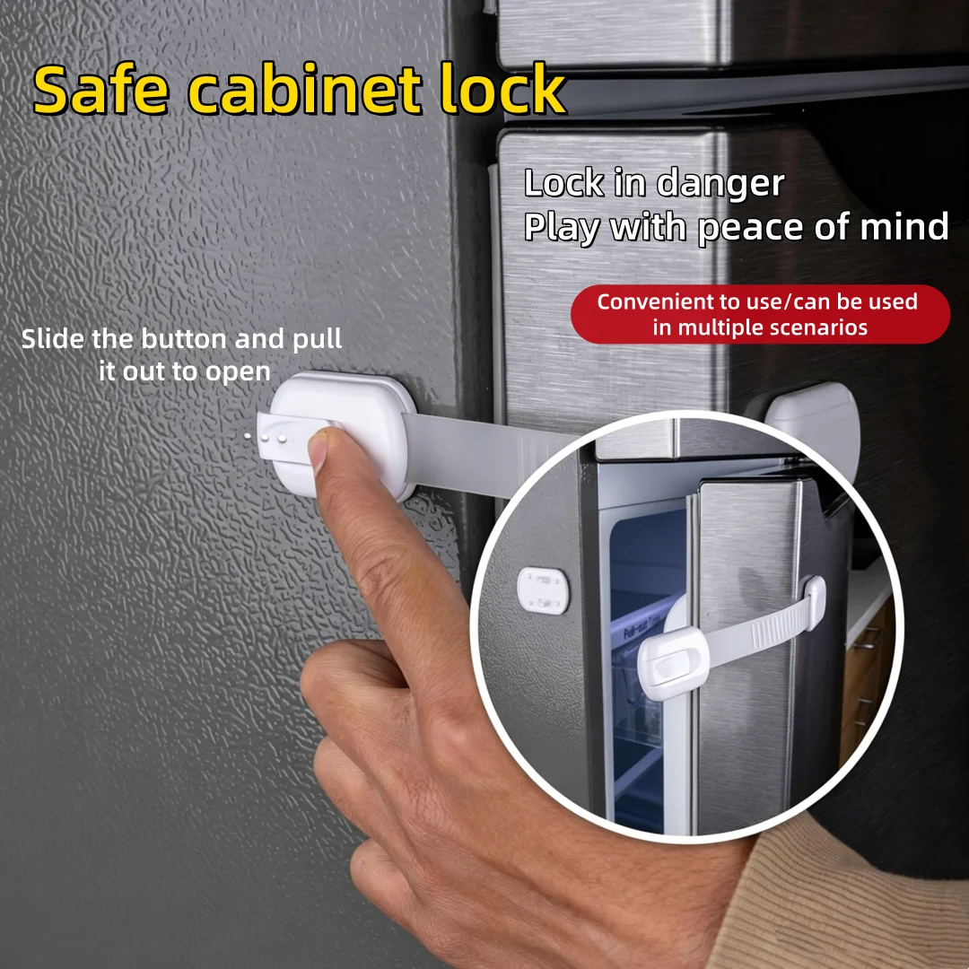 Child Safety Protection Cabinet Lock, Suitable for Drawers, Refrigerators, Toilet Seats, Dishwashers, Cabinets, Doors, Window