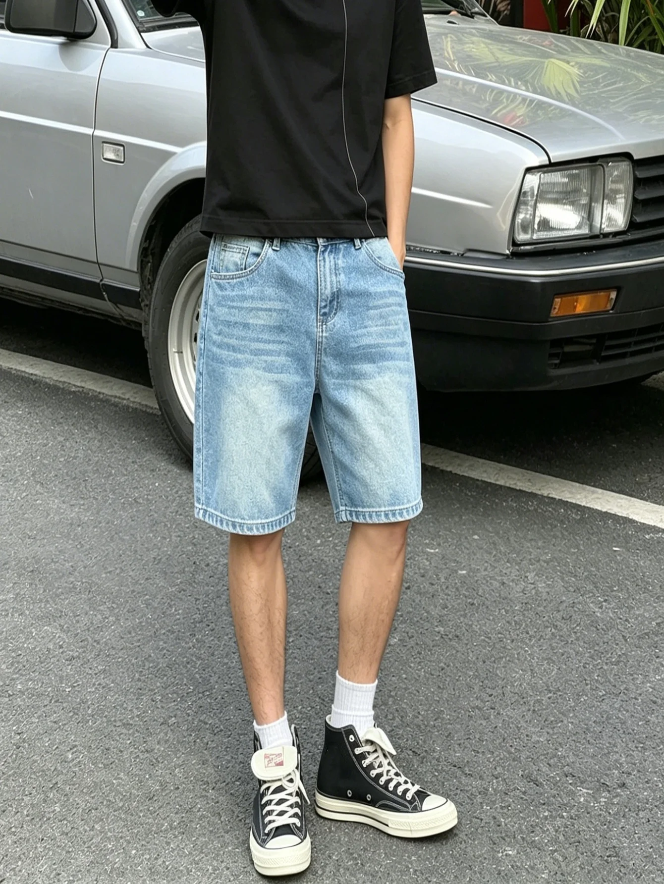 Shorts en jean bleu décontract - Men Fashion Korean Style avis et prix
