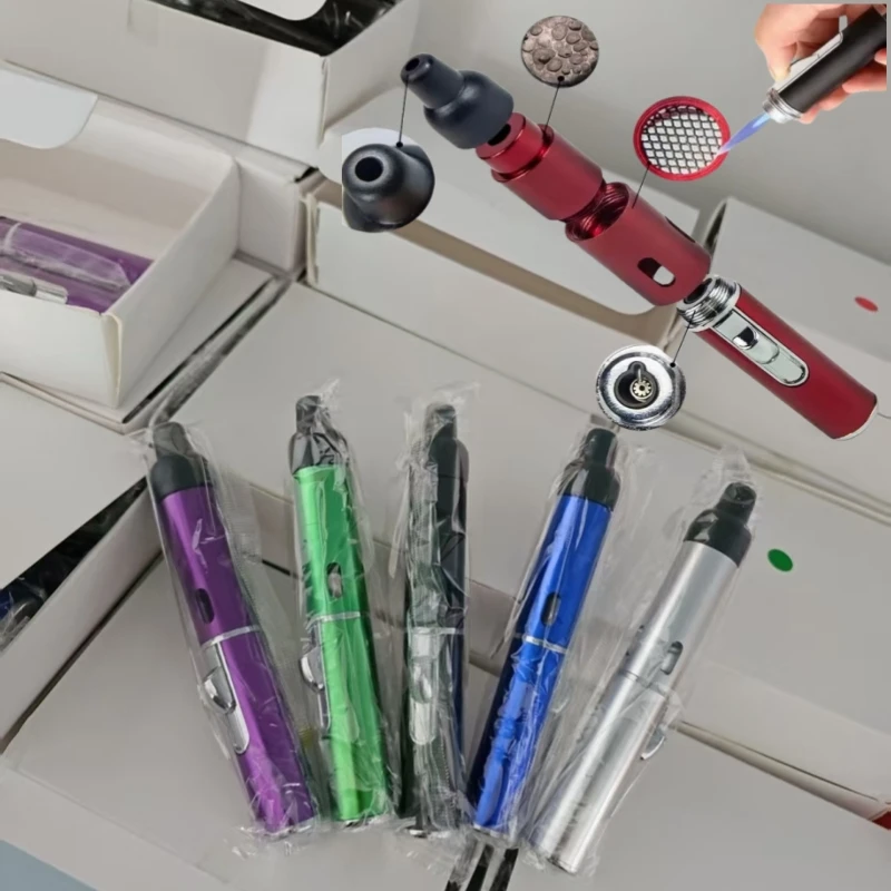 

Manufacturer Direct Sales Metal Spray Long Pen Blue Flame Igniter Portable Inflatable Lighter Cigarette Accessories Wholesale