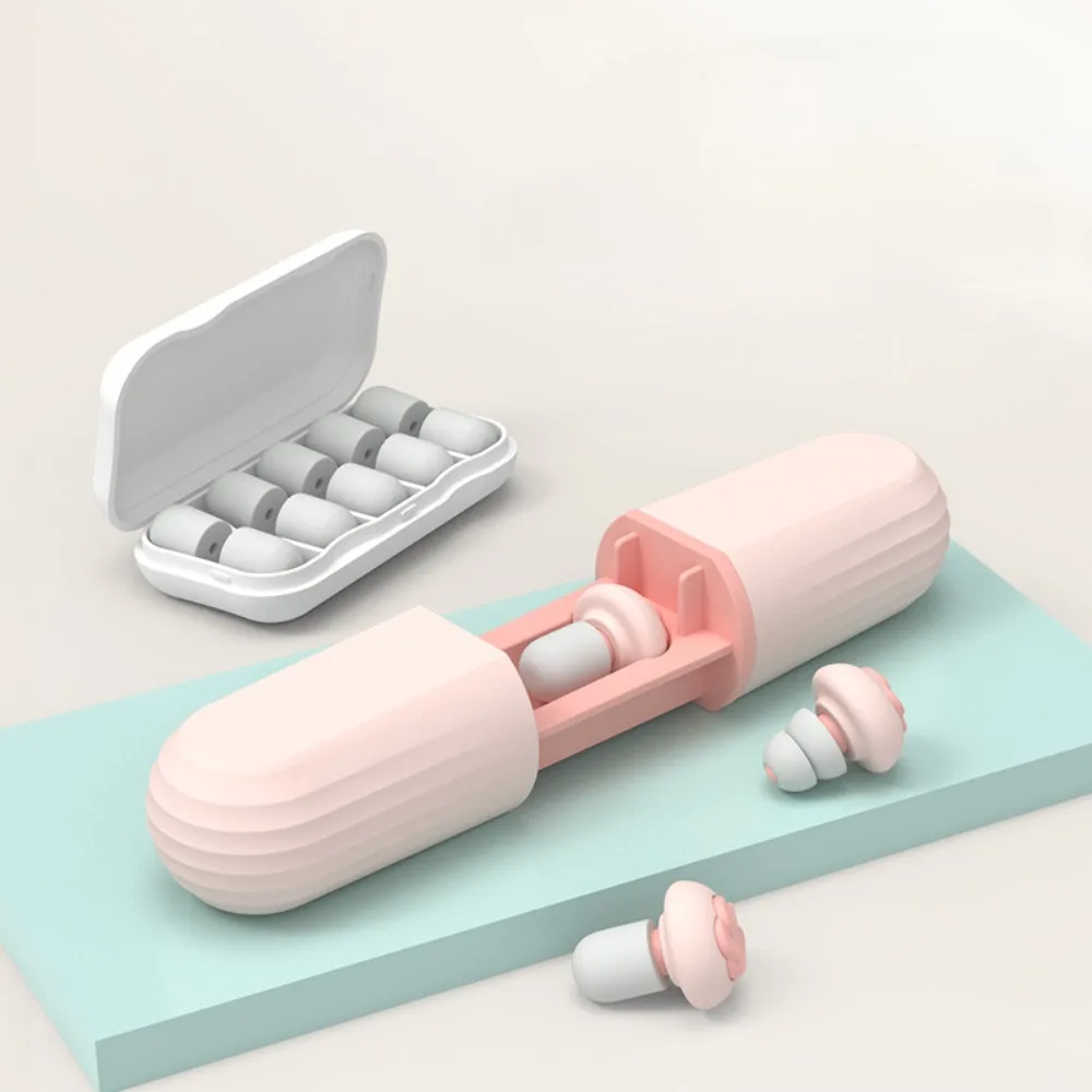 New Silicone Sleep Noise Reduction Earplug Travel Ear Protection Concert Earplugs Reduce Disturbances Slow Rebound Ear Protector