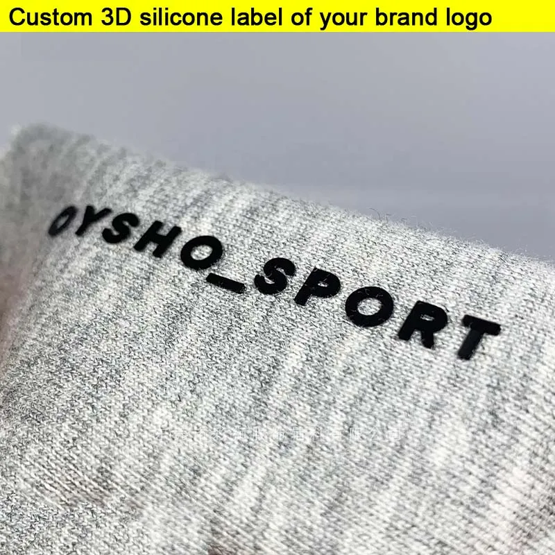 50pcs 3d stamp silicone heat transfer print Label Custom YOUR logo Garment labels 0.5MM Iron clothing Vinyl sticker cloth tag