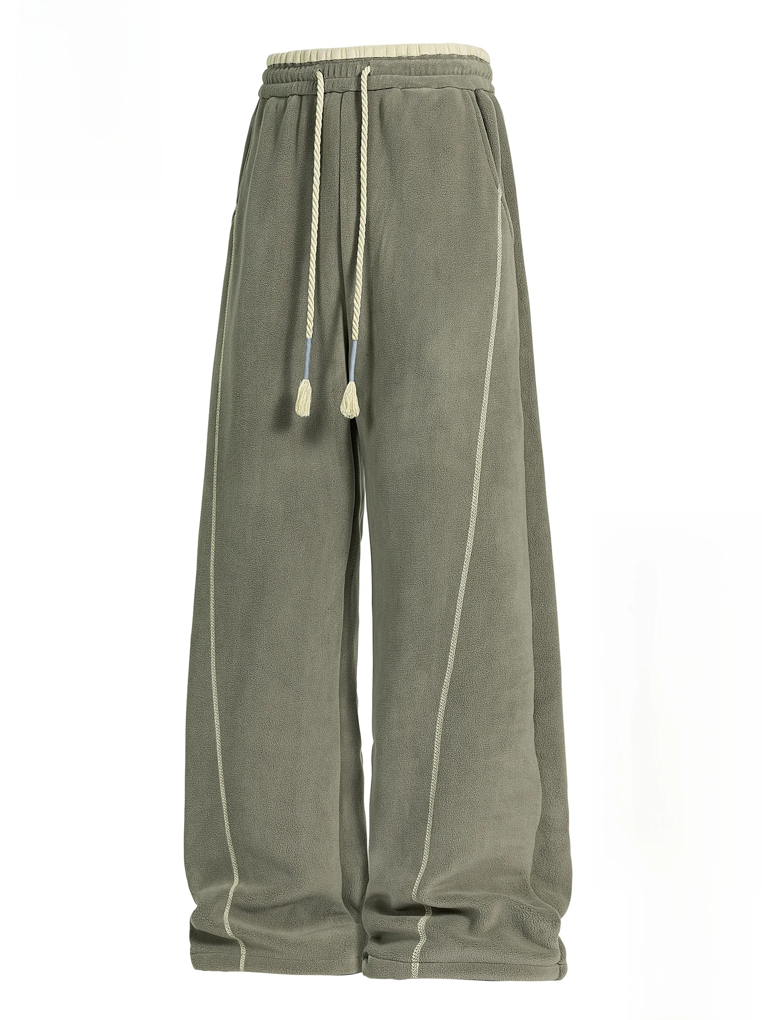 

PaulFrank Double-Sided Fce Warm Casual Pants Men Winter Loose Straight Leg Spor Trousers Comfortable Casual Faion