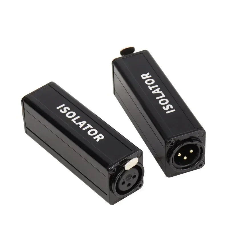 1Pcs Mono XLR Audio Isolator Mixer Noise Cancellation Audio Current Acoustic Filter Audio Noise Reducer