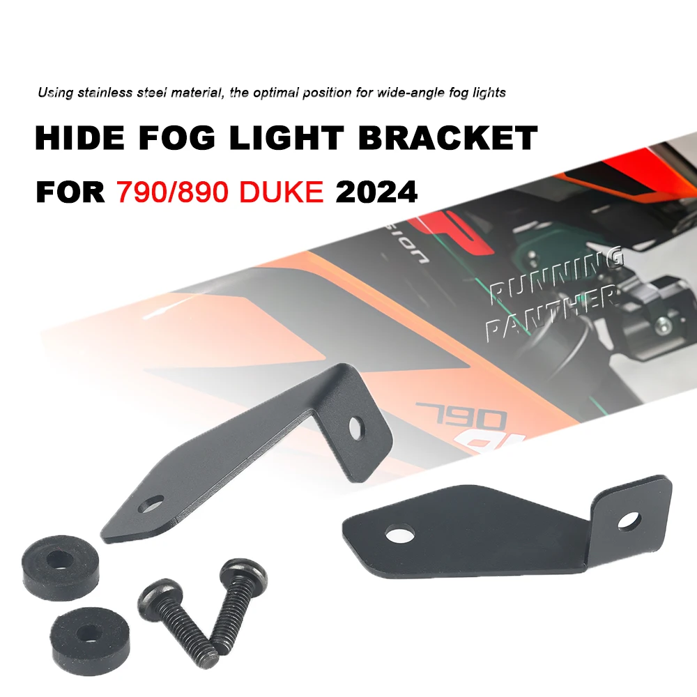 

New Motorcycle Suitable for 790/890duke 790DUKE 890DUKE 2024motorcycle front spotlight hidden installation bracket accessories