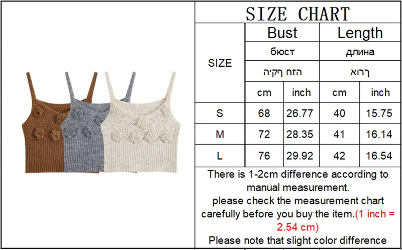 Guobioziy 2026 New Women's 3-Piece Knit Set with 3D Flowers (Cardigan, Camisole, Mini Skirt) Can Be Worn Separately view 5