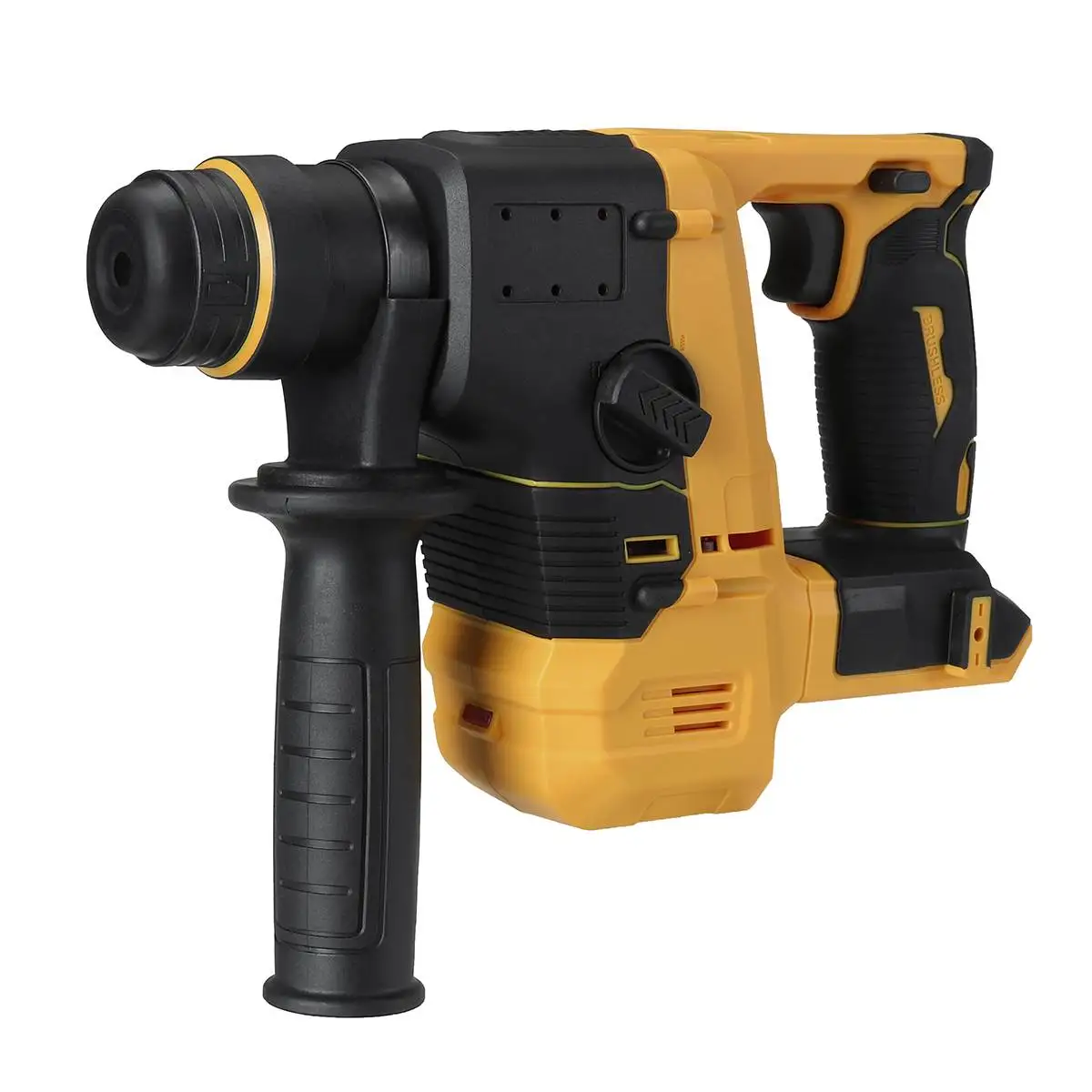 Cordless Electric Rotary Hammer Drill Brushless Hammer 26mm 4800ipm Impact Drilll Dual Functionality  For Dewalt 18V Battery