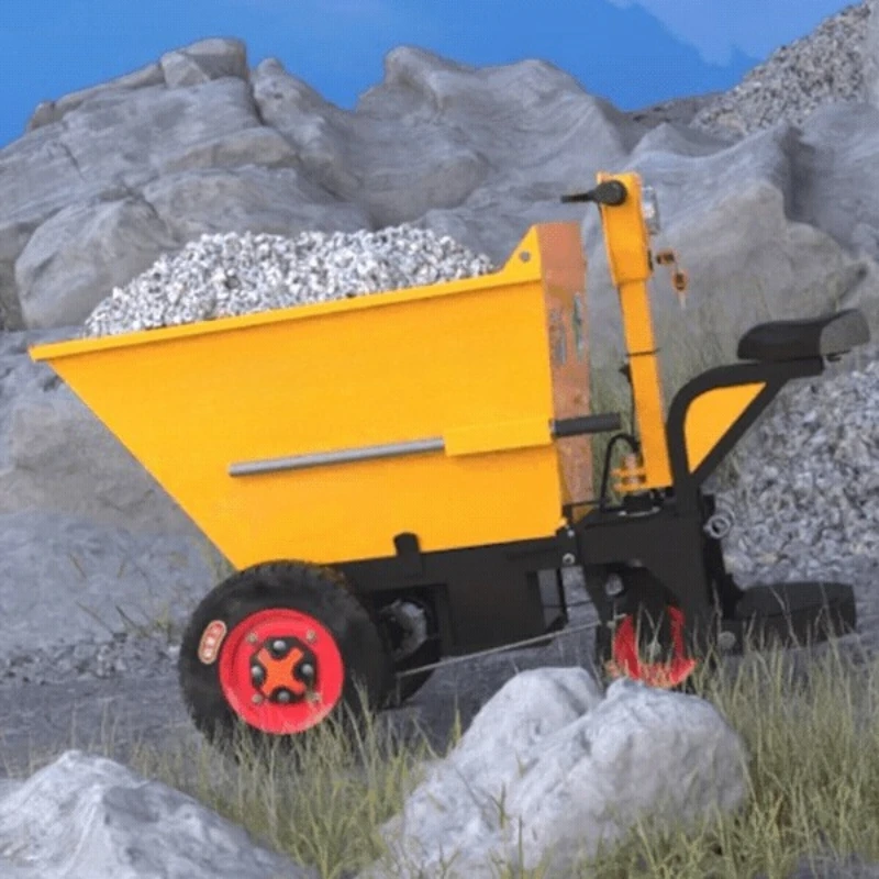 

Electric ash bucket truck construction site tricycle concrete trolley small handling ash tipping bucket breeding