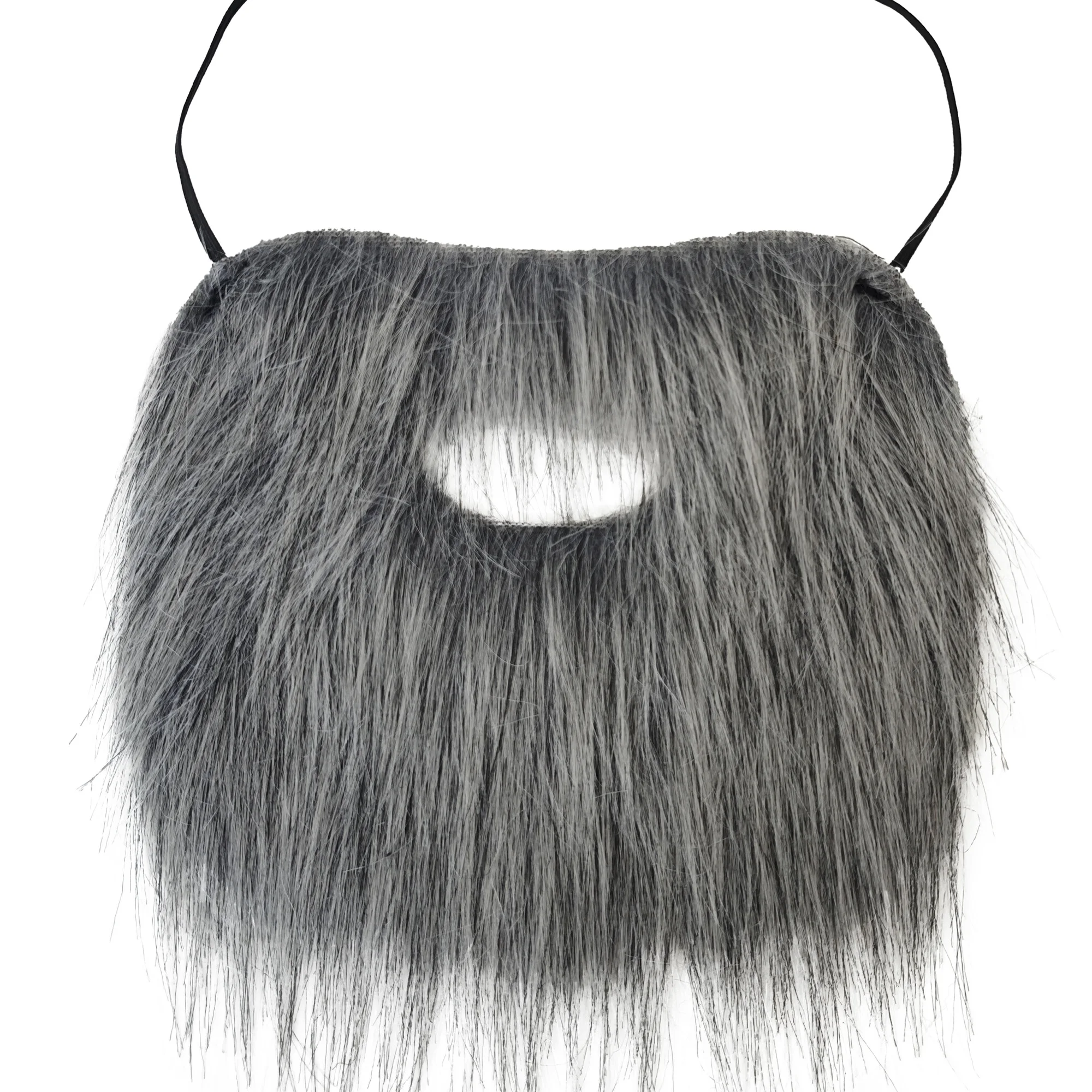 

1pc Brown Black Gray Faux Beard Costume Accessory - Realistic Look Beard No Feathers, Non-Electric, Battery-Free, Perfect for Ha