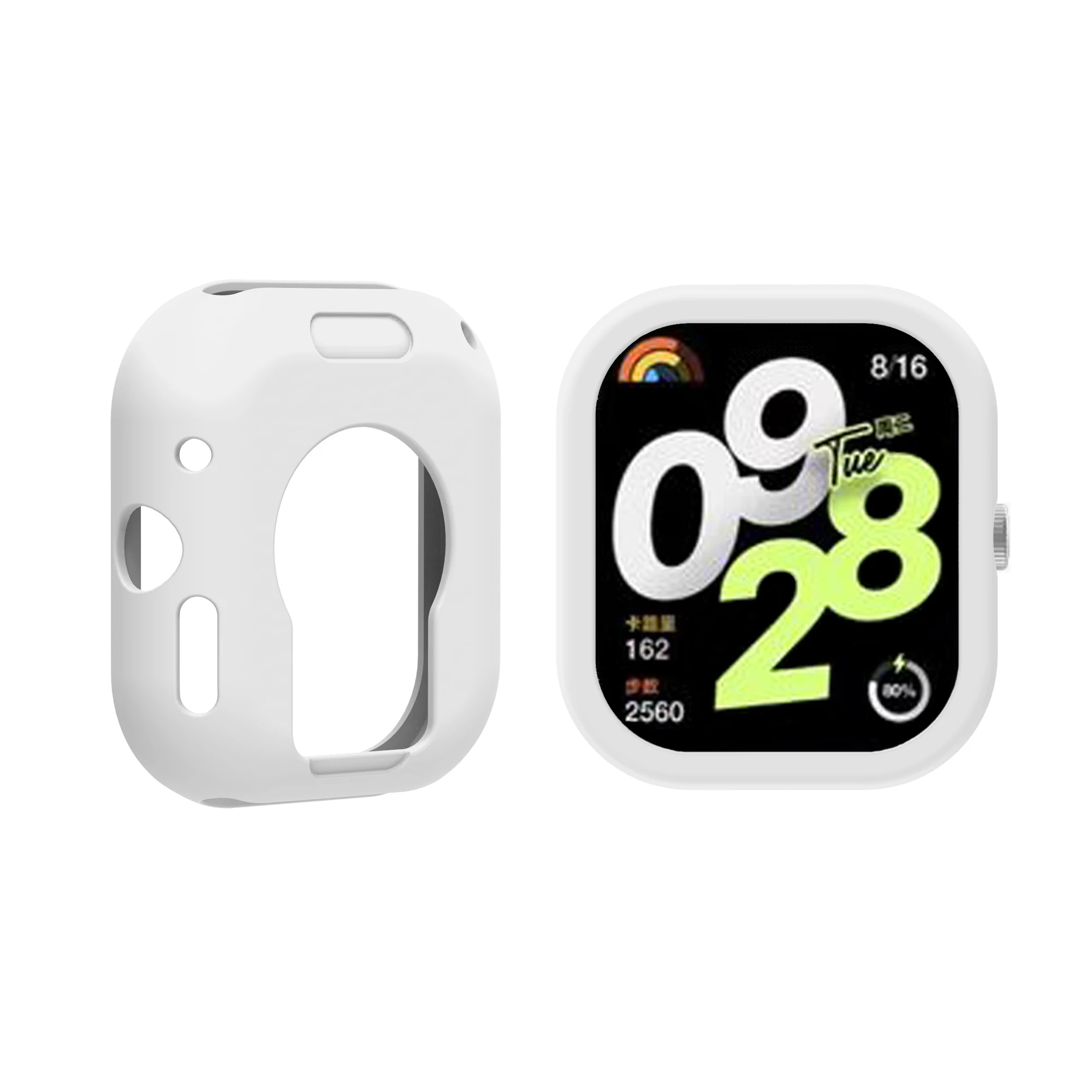 Beyeser For Redmi Watch 4 Watch Band Case Soft Tpu Siliconen Beschermende Shell Watchcase Anti-Drop Vervangende Conservering Shell