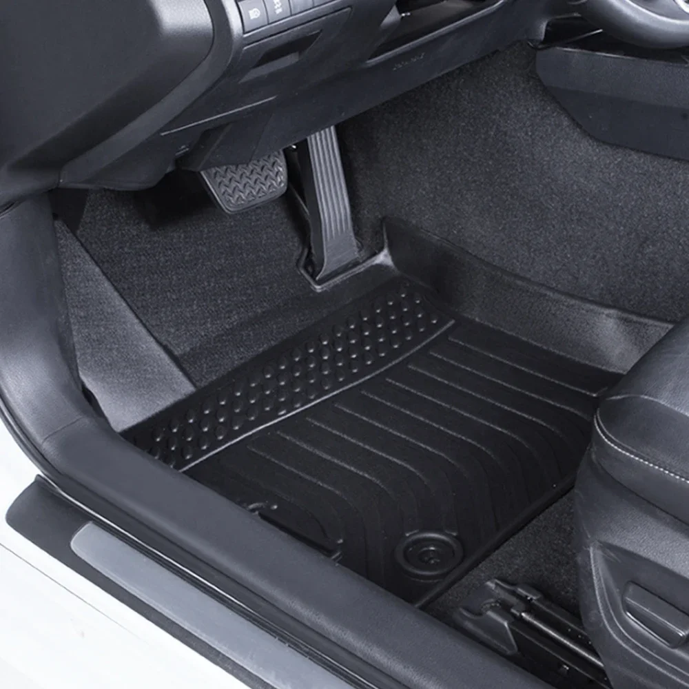 For Volvo XC60 2018-2024 hybrid Rubber Floor Mats Waterproof Non-Slip Fully Surrounded Car Accessories Car Rugs TPE Foot Pad