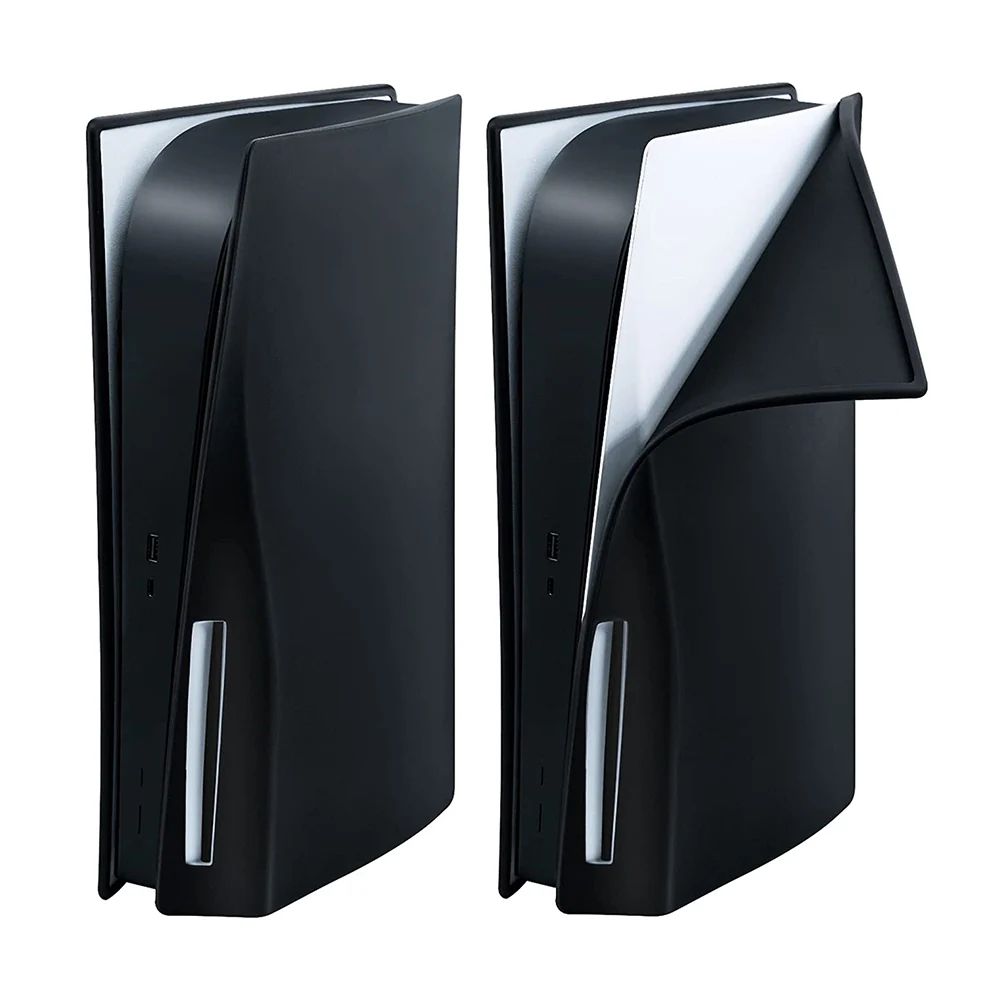 غطاء سيليكون للبشرة PS5 القرص الطبعة وحدة التحكم الغبار المضادة للخدش مكافحة سقوط حامي الحال بالنسبة بلاي ستيشن 5 القرص الطبعة